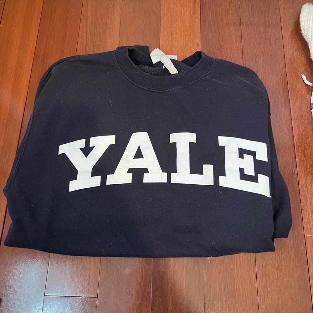 Yale navy crewneck sweatshirt